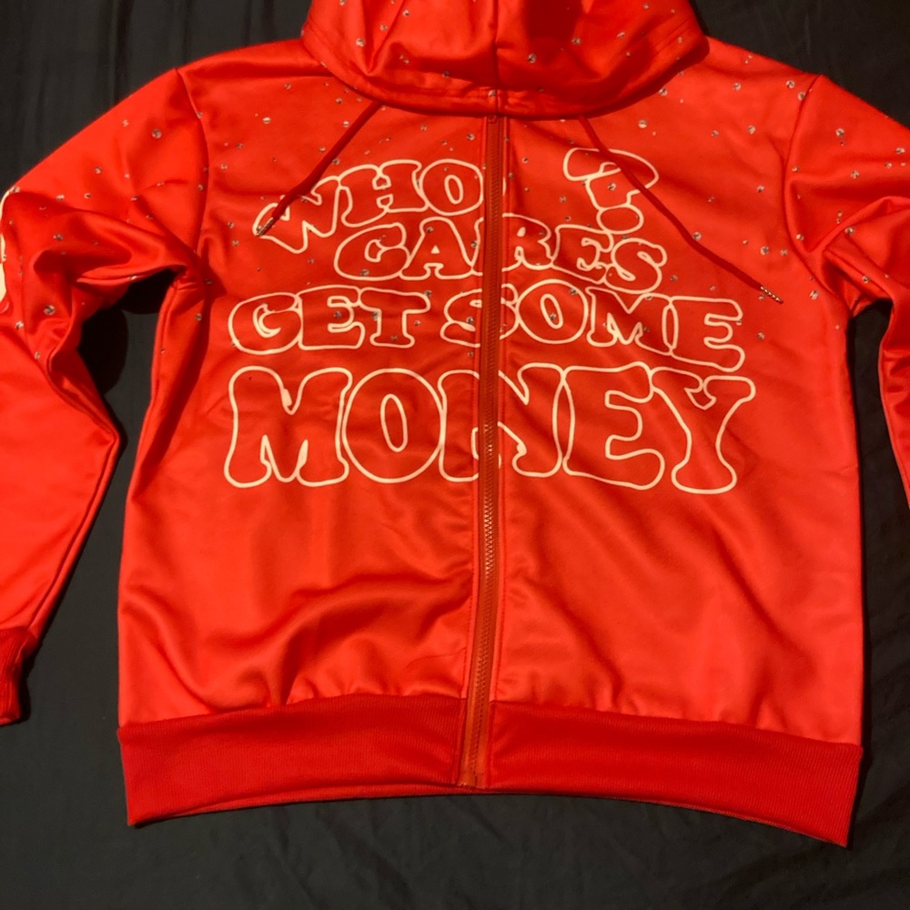 Vibrant Red Kids Hoodie with Graphic Print